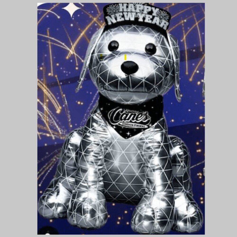 Raising Cane's Canine Companions LE New York Countdown Cane Plush Puppy Dog